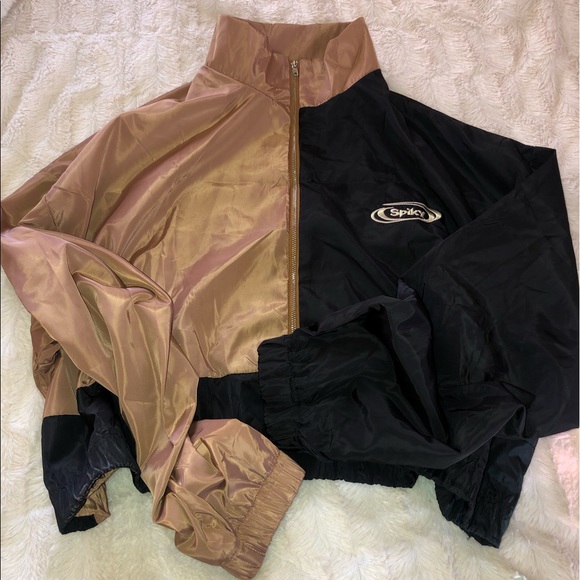 CUTE HALF ZIPPED CROPPED JACKET - Picture 1 of 4